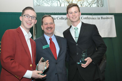 Left to right: Samuel Necrason, Charles Seifert, Ph, D., and Gregory Morrison