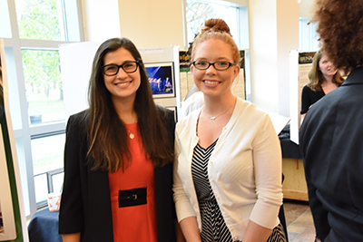 Rachel Cappello '17 and Paige Nestler '17 presented on their summer research at Albany Law School through the Summer Legal Fellows Program