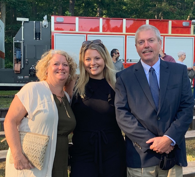 Lily Ostrom and her parents